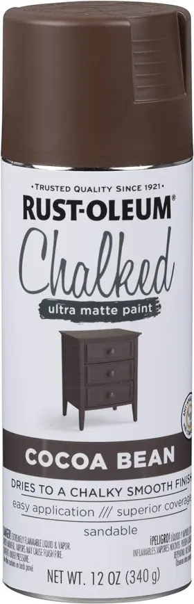 329194 Rust-oleum Chalked Ultra Matte Spray Paint 12 Ounce Pack Of 1 Cocoa B