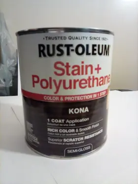 330051 Rust-oleum Rustoleum Stain Polyurethane Color And Protection Kona Semi Gloss Quart Free S&h