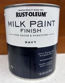 331051 Rust-oleum Milk Paint Finish - Navy 1 Quart