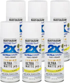331181 Rust-oleum Painters Touch 2x Ultra Cover Spray Paint Matte 12 Oz 6 Pack