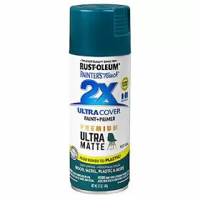 331185 Rust-oleum Painters Touch 2x Premium Ultra Matte Spray Paint Deep Teal