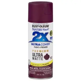 331189 Rust-oleum Ultra Cover Matte Harvest Grape Paint Primer Spray 12 Oz