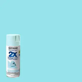 334059 Rust-oleum Painters Touch 2x Ultra Cover Satin Aqua Spray Paint 12 Oz. - Total