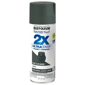 334072 Rust-oleum Painters Touch 2x Ultra Cover Spray Paint Satin Hunt Green