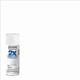 334098 Rust-oleum Painters Touch 2x Spray Paint Semi-gloss White 12-oz