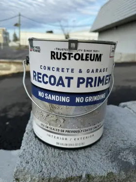 338806 Rust-oleum New Rock Solid Gallon Concentrate Floor Primer Gray 1