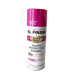 338931 Rust-oleum Gloss Protective Enamel Poppy Pink Spray Paint Stops 12 Oz