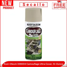 339004 Rust-oleum Camouflage Ultra Cover 2x Spray Paint Sand 12-ounce