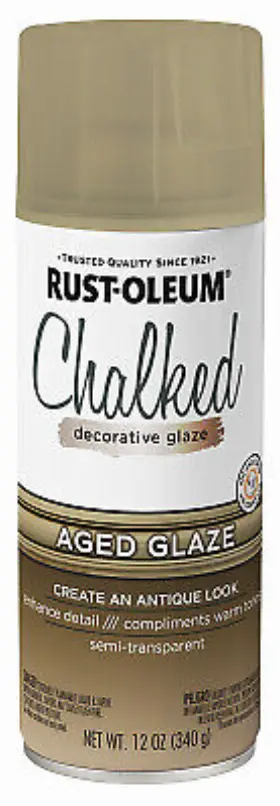 339835 Rust-oleum Chalked Decorative Spray Glaze Aged 12-oz. - Quantity 1