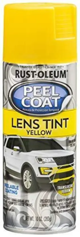 340422 Rust-oleum Peel Coat Spray Paint Translucent Yellow 10 Ounce 128 Fl