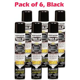 Rust-oleum 340455-6pk Rust-oleum 340455-6pk Truck Bed Spray Turbo 1.5 Pound Pack Of 6 Black