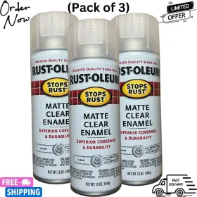 342600 Rust-oleum Frosted Glass Clear Stops Spray Paint 12 Oz Matte