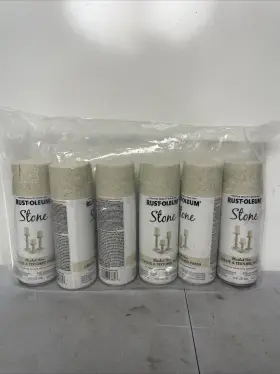 342730 Rust-oleum 6 American Accents Textured Spray Paint Bleached Stone 12-oz