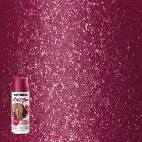 Rust-oleum 345703 Imagine Craft Glitter Spray Paint Pink 10.25 Oz Multi Surface Use