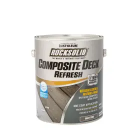 350007 Rust-oleum Rocksolid Gray Water-based Deck Refresh 1 Gal