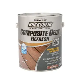 350058 Rust-oleum Rocksolid Cedar Water-based Deck Refresh 1 Gal
