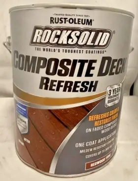 350059 Rust-oleum Composite Deck Refresh Redwood Tone Gal Dented Can