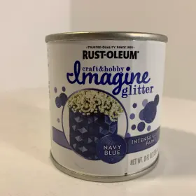 350117 Rust-oleum Paint Intense Glitter Navy Blue 8 Oz