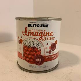 Rust-oleum 350119 Rust-oleum Paint Intense Glitter Red 8oz