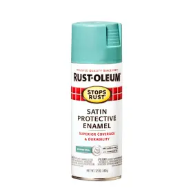 350337 Rust-oleum Stops Satin Protective Enamel Vintage Teal Spray Paint