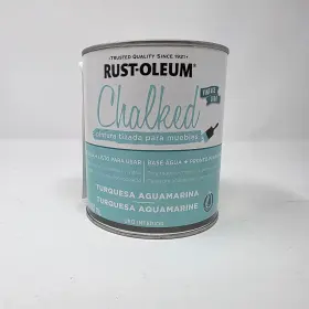 350624 Rust-oleum Rustoleum Chalked Ultra Matte Turquesa Aguamarina Turqoise Aguama Chalk Paint Qt