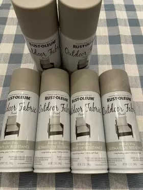 35121 Rust-oleum 6x Specialty Outdoor Fabric Spray Paint Medium Gray 12 Oz. 340g