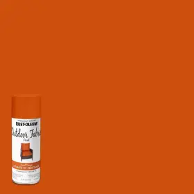 352122 Rust-oleum Outdoor Fabric Spray Paint 12 Oz. Water Based Burnt Orange 6 Pack