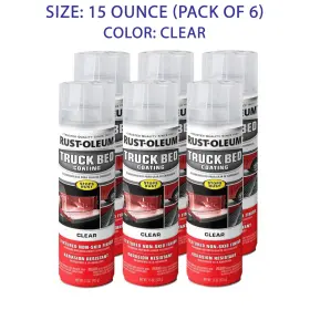 Rust-oleum 352594-6pk Automotive Truck Bed Coating Spray 15 Oz Clear 6 Pack