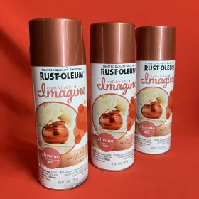 353332 Rust-oleum 3 - / Imagine Bright Chrome Red Spray Paint 10 Oz /crafts And Hobby