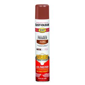 Rust-oleum 353346 Turbo Rusty Metal Primer Spray 24oz Fast Drying Oil Based Paint