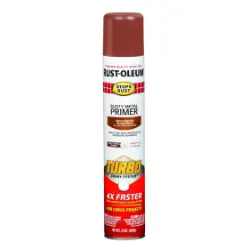 353346 Rust-oleum Turbo Rusty Metal Primer Spray 24oz Fast Drying Oil Based Paint