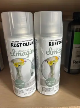354049 Rust-oleum New 2-pack Lot Imagine Frosted Glass Craft And Hobby Spray Paint