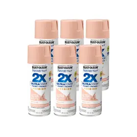 355035 Rust-oleum 355035-6pk Painters 12 Ounce Pack Of 6 Ultra Matte Rustic Pink
