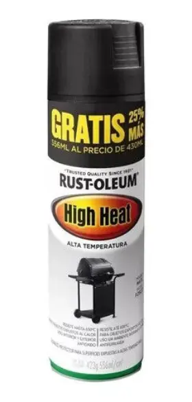 358272 Rust-oleum 6 Pack High Heat Black Matte Free Shipping