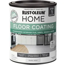 358874 Rust-oleum Floor Coating Base Coat Pearl Gray Quart