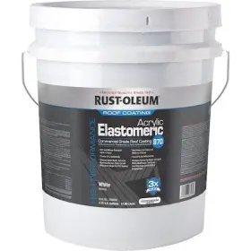 359666 Rust-oleum 870 Elastomeric Commercial Grade Roof Coating White 4.75