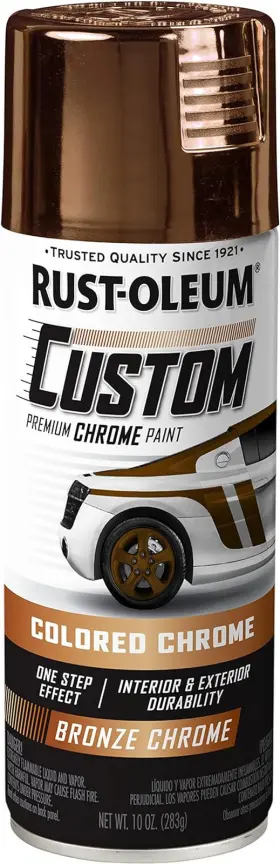 363516 Rust-oleum Automotive Custom Chrome Spray Paint 10 Oz Bronze