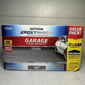 365186 Rust-oleum Dark Gray Epoxyshield Garage Floor Coating Kit 2-1/2 Car