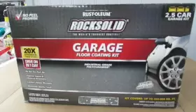 365195 Rust-oleum Garage Floor Coating Rocksolid Dark Gray High Gloss New
