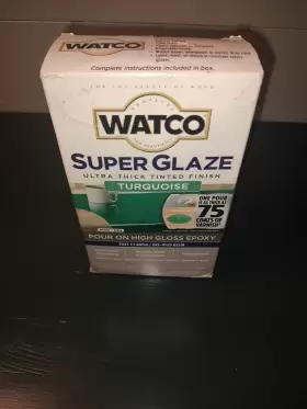 366715 Rust-oleum Pour On Epoxy High Gloss Super Glaze Tourquise 1 Quart Watco Kit