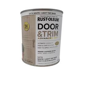 Rust-oleum 369389 Rust-oleum Door And Trim Advanced Dry Satin White 30 Oz With Stops