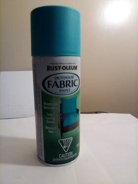 Rust-oleum 369555 Specialty Turquoise Outdoor Fabric Spray Paint 12 Ounce Free Shipping