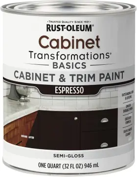 372011 Rust-oleum Transformations Basics Cabinet And Trim Paint Quart Espresso