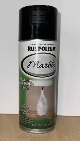 372484 Rust-oleum Decorative Black Marble Finish Spray Paint 10.25oz. New