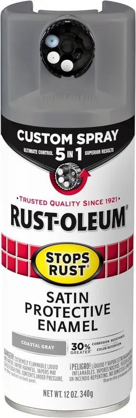 376872 Rust-oleum Stops Custom Spray 5-in-1 Paint 12 Oz Satin Coast