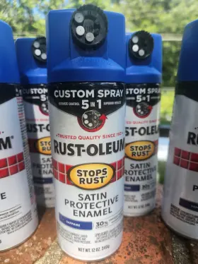 376881 Rust-oleum 1 Can Satin Custom 5 In Enamel Spray Paint Saphire