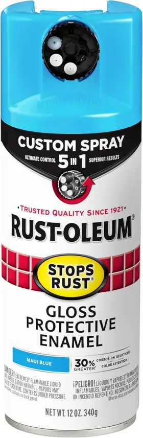 376907 Rust-oleum Stops Custom Spray 5-in-1 Paint 12 Oz Gloss Maui