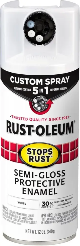 376910 Rust-oleum Stops Custom Spray 5-in-1 Paint 12 Oz Semi-gloss