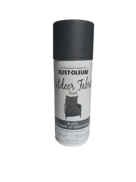 379550 Rust-oleum 6 Pack Outdoor Fabric Paint Graphite Spray Free Shipping