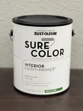 380227sure Rust-oleum 380227 Color Interior Wall Paint And Semi-gloss White Gal Shelf